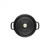 Staub La Cocotte 20cm rund, schwarz, Gusseisen (40509-487-0)