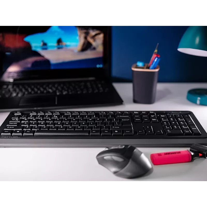 Mysz bezprzewodowa A4Tech FStyler 47478 2.4G Nano szara ergonomiczny design
