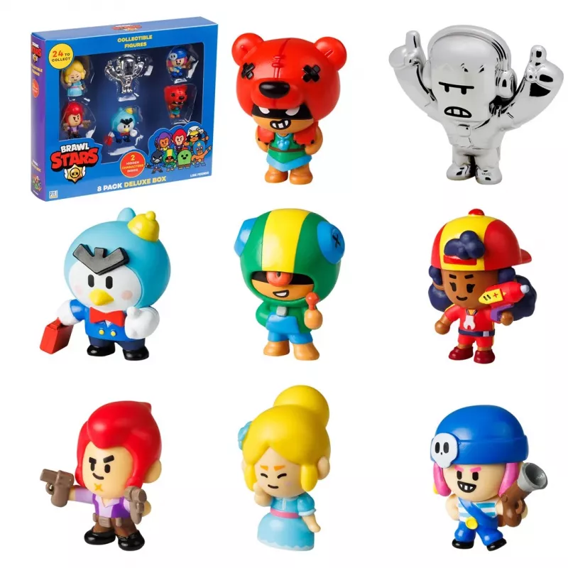 Figurki Brawl Stars S1 - Zestaw 8 figurek pudełko deluxe VER.B