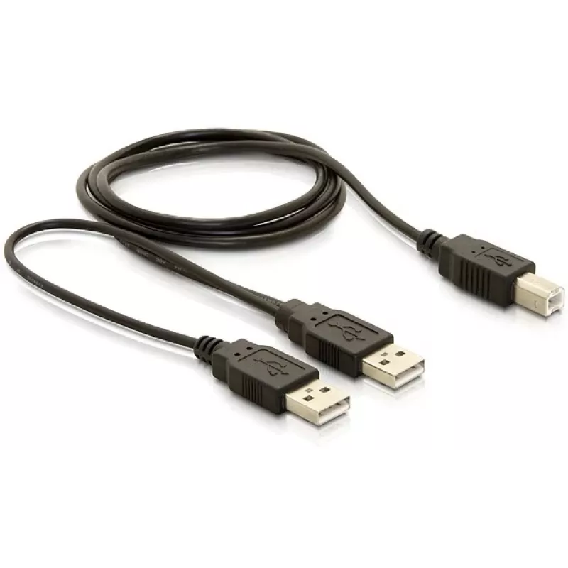 Kabel USB DeLOCK USB-B/USB-A 1 m Czarny