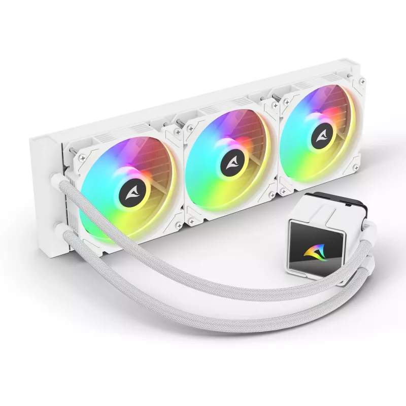 Chłodzenie wodne All-in-One CPU Sharkoon S60 ARGB biały 360mm Radiator