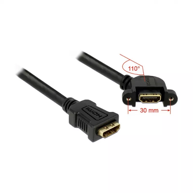 Kabel HDMI DeLOCK 0,25m 2xHDMI