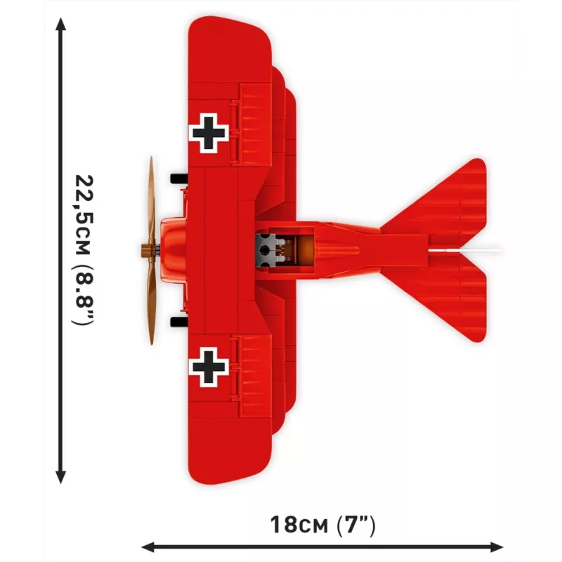 Klocki Fokker DR.1 Red Baron 221 klocków