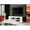 Cama szafka TV RTV TEXAS 50/134/40 biały/biały połysk