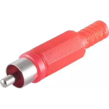 Złącze RCA ShiverPeaks BS51400-R Czerwony Męski