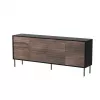 Cama 4D CORTINA komoda 200x40x81 czarny/orzech