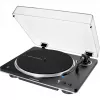 AT-LP70XBTBS, Gramofon czarny/srebrny, Wbudowany przedwzmacniacz gramofonowy, Bluetooth, w pełni automatyczny, napęd paskowy