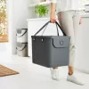 Rotho Albula prostokątny plastikowy pojemnik na odpady 40 L, antracyt, technopolimer, 400×358×340 mm