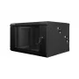 Szafa wisząca LANBERG WF02-6606-10B 6U 600x374.3x600 mm stal nierdzewna czarna