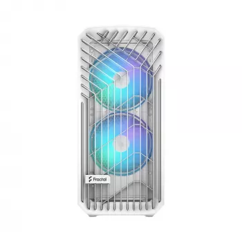Obudowa PC Fractal Design Torrent White — obsługuje ATX, EATX, microATX, ITX; 2x wentylatory 180 mm z przodu; zatoki 2,5 cala/3,5 cala
