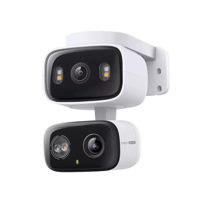Kamera IP TP‑LINK Tapo C246D — 3 MP (2304×1296), 2,8 mm, pole widzenia 107,8°, obiektyw PTZ dual-lens, IP65, Wi‑Fi/Gigabit, microSD do 512 GB