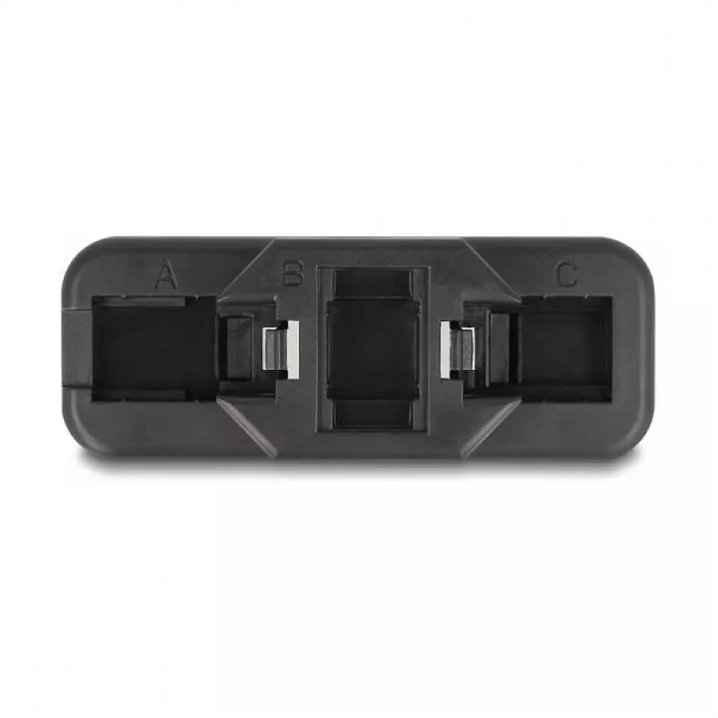 DeLOCK Keystone LSA Set RJ45 RJ11 Cat.6 czarny uchwyt zatrzaskowy
