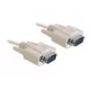 Kabel szeregowy DeLOCK RS-232 1m Beżowy DB-9
