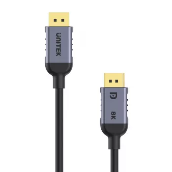 UNITEK C1628GY01-3M kabel DisplayPort Czarny, Szary