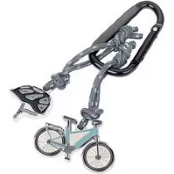 Brelok TROIKA E-BIKE KR24-02/BK wytrzymały design lekki
