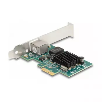 Karta DeLOCK PCI Express x1 1 x RJ45 Gigabit LAN BCM szara