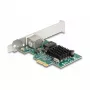 Karta DeLOCK PCI Express x1 1 x RJ45 Gigabit LAN BCM szara