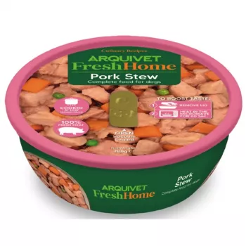 Mokra karma dla psa ARQUIVET Fresh Home Gulasz Wieprzowy 280 g – wieprzowina, monobiałkowa, karma pełnoporcjowa