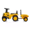 Pojazd CAT Traktor z przyczepą żółty jeździk