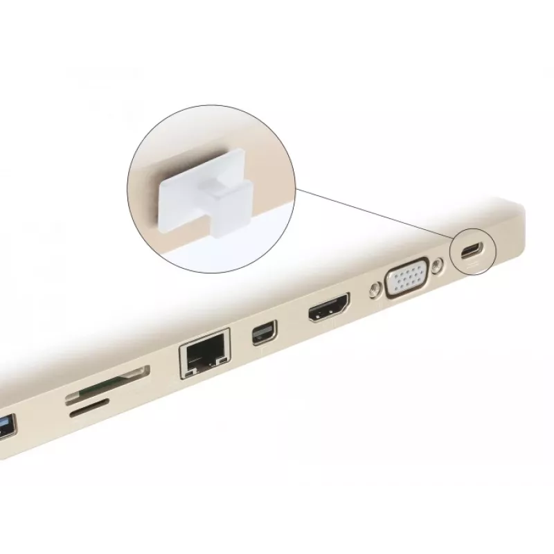 Osłona przeciwkurzowa do portu żeńskiego USB Type-C DeLOCK 64097