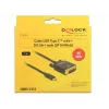 Adapter USB-C na DVI DeLOCK 1m 85320