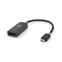 Adapter USB Nedis USB 3.2 Gen1 - Wtyk USB-C™, Gniazdo DisplayPort, 0,20 m, Okrągły, Pozłacany, PVC, Szary