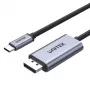 UNITEK V1409A kabel zmiennopłciowy USB-C DisplayPort Czarny, Szary