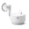 Nebulizator stołowy Omron C28P o wydajności 10 ml/min, wielkości cząstek 2,65 µm, biały, wymiary 265×195×143 mm