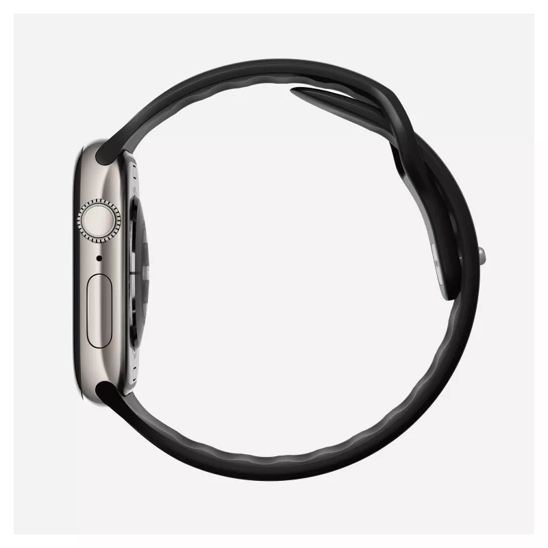 Pasek do zegarka Nomad Tempo Band Czarny Guma — szerokość 20 mm, pasuje na nadgarstki 155–193 mm