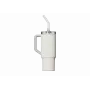 Kubek termiczny ze słomką Xiaomi Straw Mug Biały 1 L — wnętrze ze stali nierdzewnej, szczelny, 240×132×97 mm