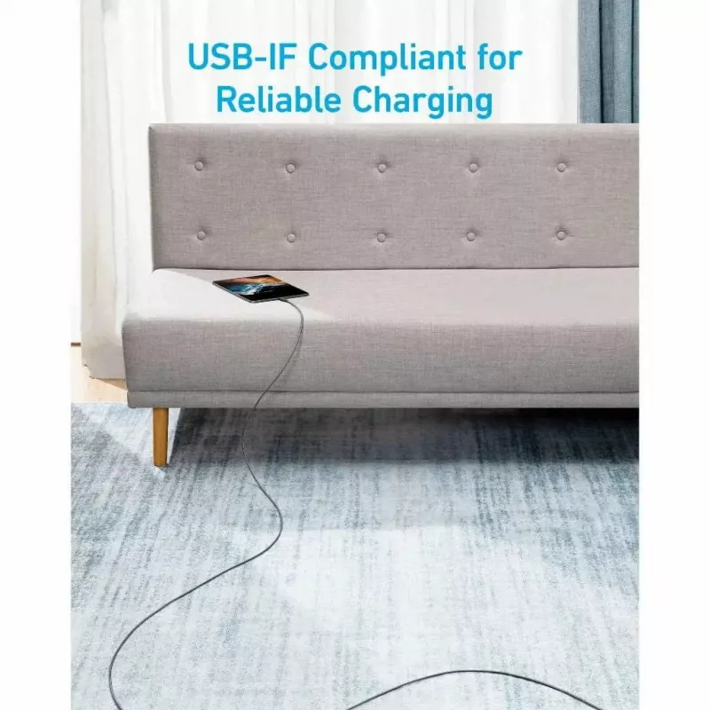 Kabel USB Anker 322 1,8 m USB C Szybkie ładowanie Transfer danych