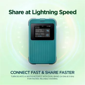 Router przenośny Acer Connect M4E 20GB Dwuzakresowy Wi-Fi 6 5G
