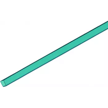 EUROLITE empty-Tube 10x10mm turquoise 2m (51201102)