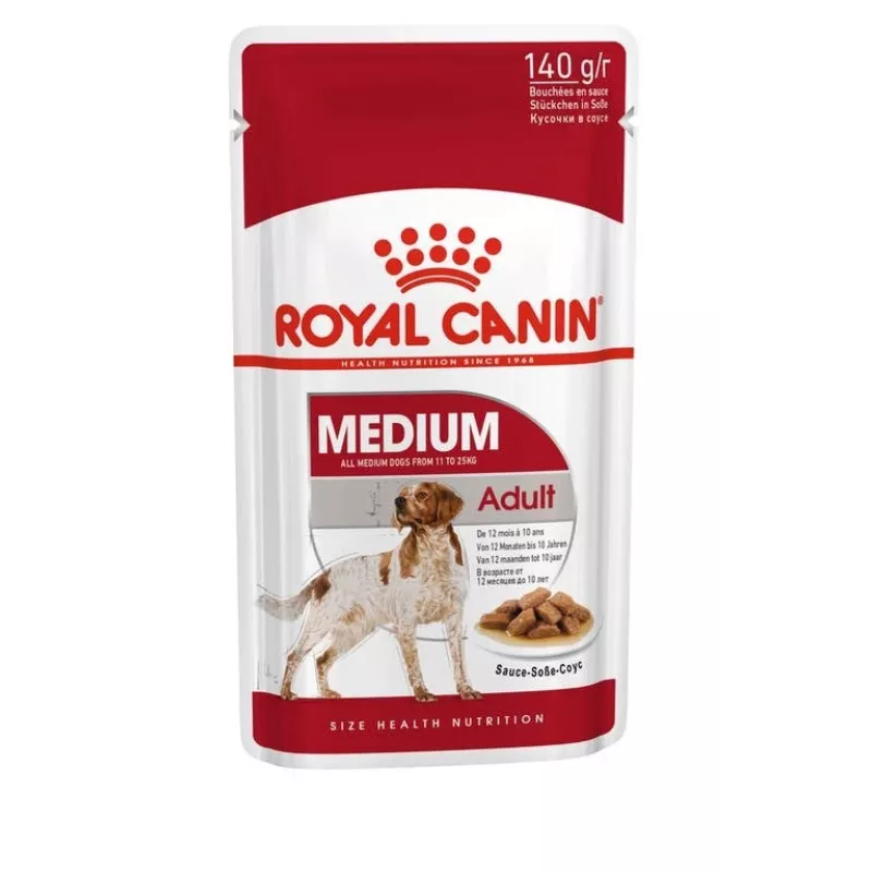 ROYAL CANIN SHN Medium Adult w sosie - mokra karma dla dorosłych psów - 10x140g