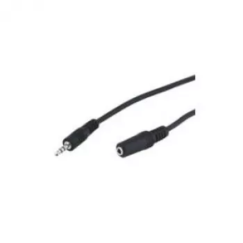Wentronic Goobay Kabel przedłużający 3,5 mm jack, czarny, 10 m - wtyk jack 3,5 mm (3-pin, stereo) > gniazdo jack 3,5 mm (3-pin, stereo) (50935)