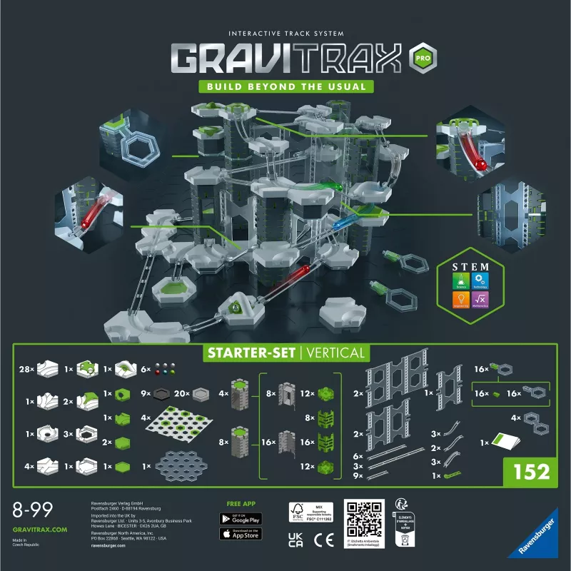 Tor kulkowy Ravensburger GraviTrax PRO Starter-Set Vertical wiek 8+