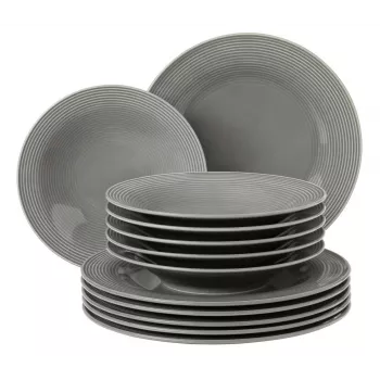 Zestaw naczyń SELECT Beat Color Glaze, 6 sztuk — serwis obiadowy z glazurowanej porcelany