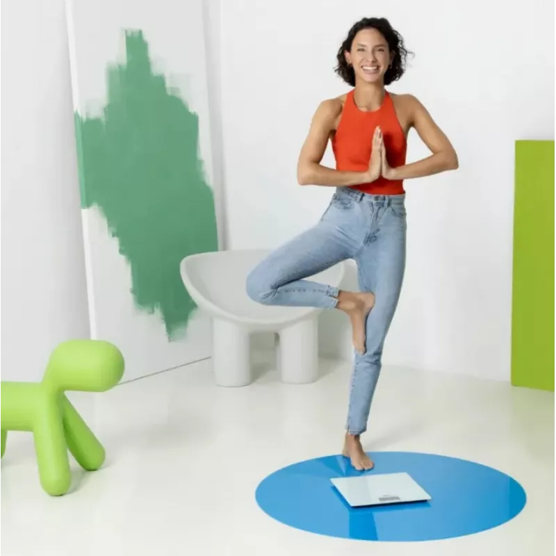 Ecomed by Medisana PS-72E waga osobowa - 150 kg, platforma szklana, biała
