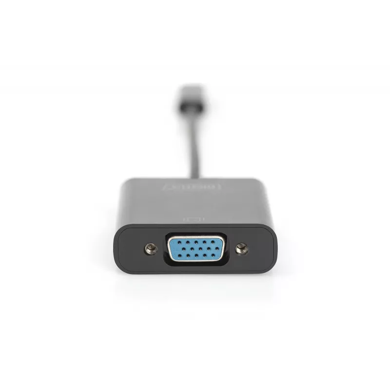 DIGITUS DA-70853 adapter USB-C – VGA, Full HD 1080p, czarny