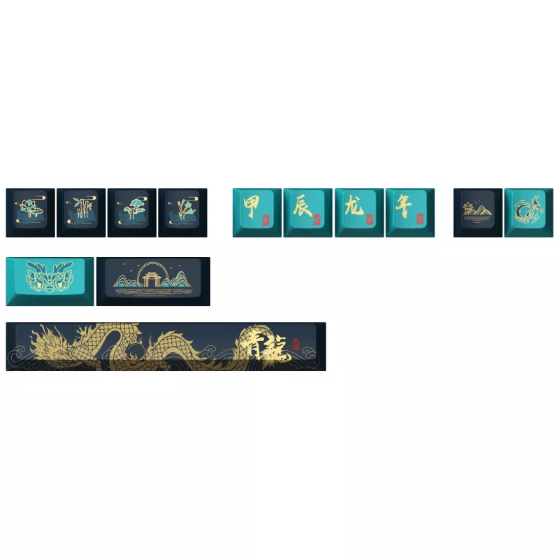 Mechaniczna klawiatura gamingowa AKKO MOD 007B V3 Year of the Dragon Cream żółty z przełącznikami magnetycznymi