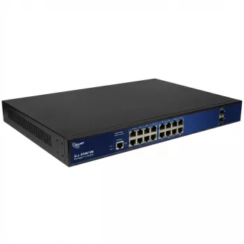 ALLNET ALL-SG8618M przełącznik zarządzalny, 16x Gigabit + 2x SFP, 19 cali