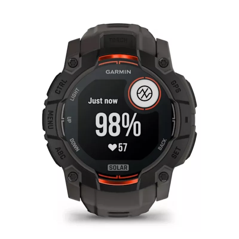 Garmin Instinct 3 Solar GPS Smartwatch 1,3-calowy MIP 176x176 dotykowy czarny