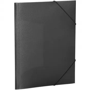 Folder polipropylenowy (PP) HERMA 19501 A4 czarny półprzezroczysty