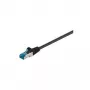 Wentronic Goobay CAT 6a Kabel krosowy, S/FTP (PiMF), Czarny, 50 m - LSZH Bezhalogenowy, Miedź (94906)