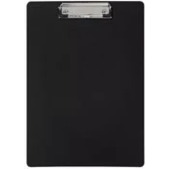 MAUL Kunststoff-Klemmbrett PP, DIN A4, schwarz Klemmweite: ca. 8 mm, Maße: (B)220 x (T)23 x (H)315 mm, - 1 Stück (23601-90)