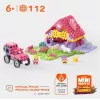 Zestaw konstrukcyjny Marioinex Mini Waffle 112 elementów – Farmer Urocze Ranczo, wielokolorowy, wiek 6+