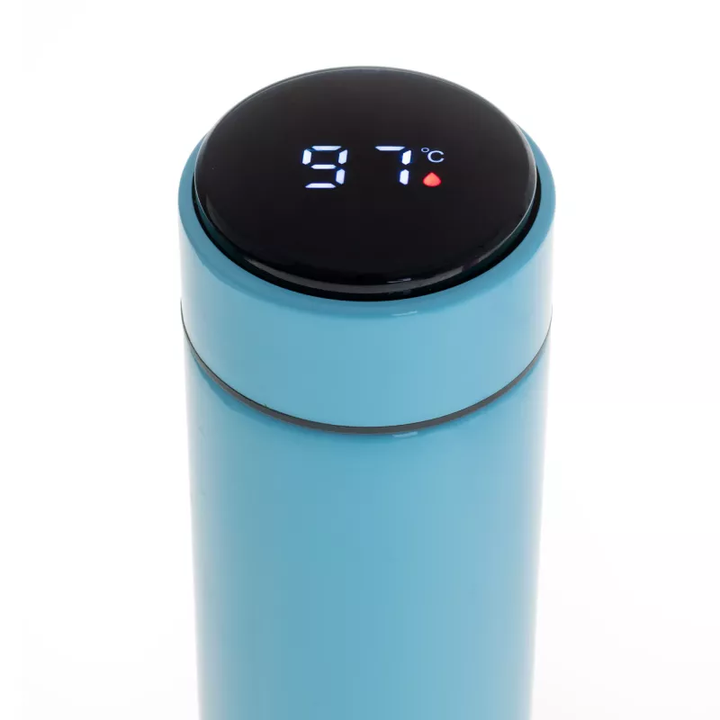 Termos próżniowy Adler AD 4506BL – termos z wyświetlaczem LED temperatury, niebieski