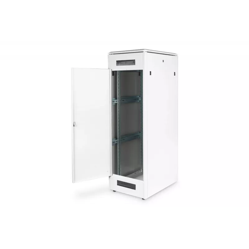 DIGITUS 36HE Unique Netzwerkschrank 600x800mm Glastür Grau