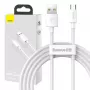 Kabel USB A na Micro-USB B Baseus TZCAMZJ-02 1.5 m Biały