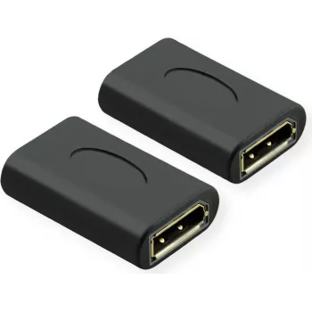 Adapter Value 12.99.3165 (1x gniazdo DisplayPort - 1x gniazdo DisplayPort) Czarny